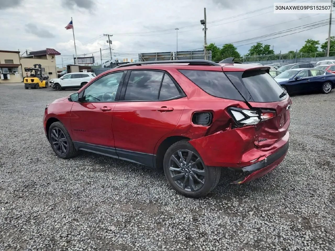 2023 Chevrolet Equinox Rs VIN: 3GNAXWEG9PS152507 Lot: 72254394