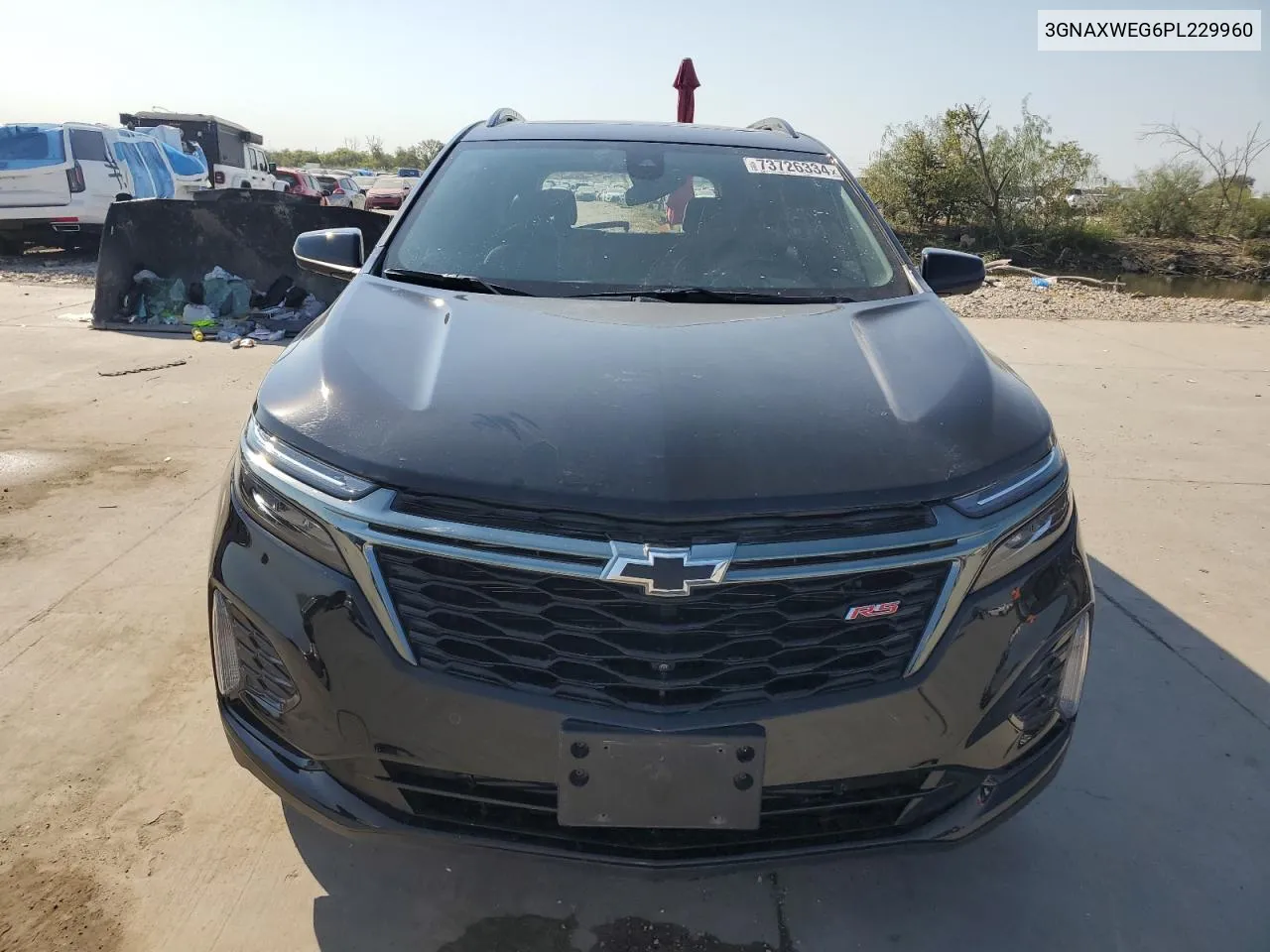 2023 Chevrolet Equinox Rs VIN: 3GNAXWEG6PL229960 Lot: 73726334