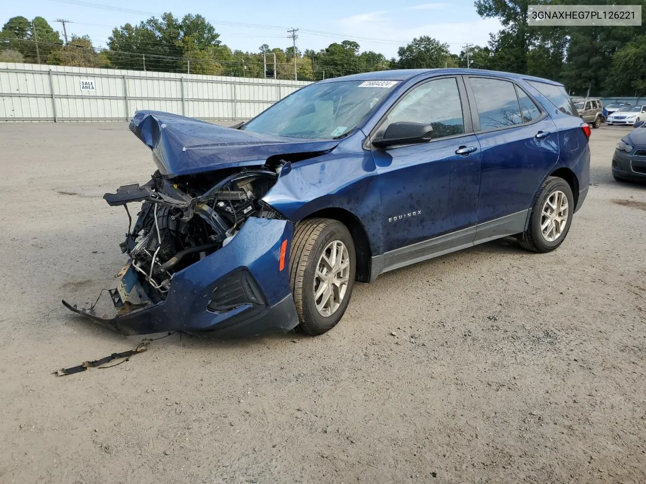 2023 Chevrolet Equinox Ls VIN: 3GNAXHEG7PL126221 Lot: 75804324