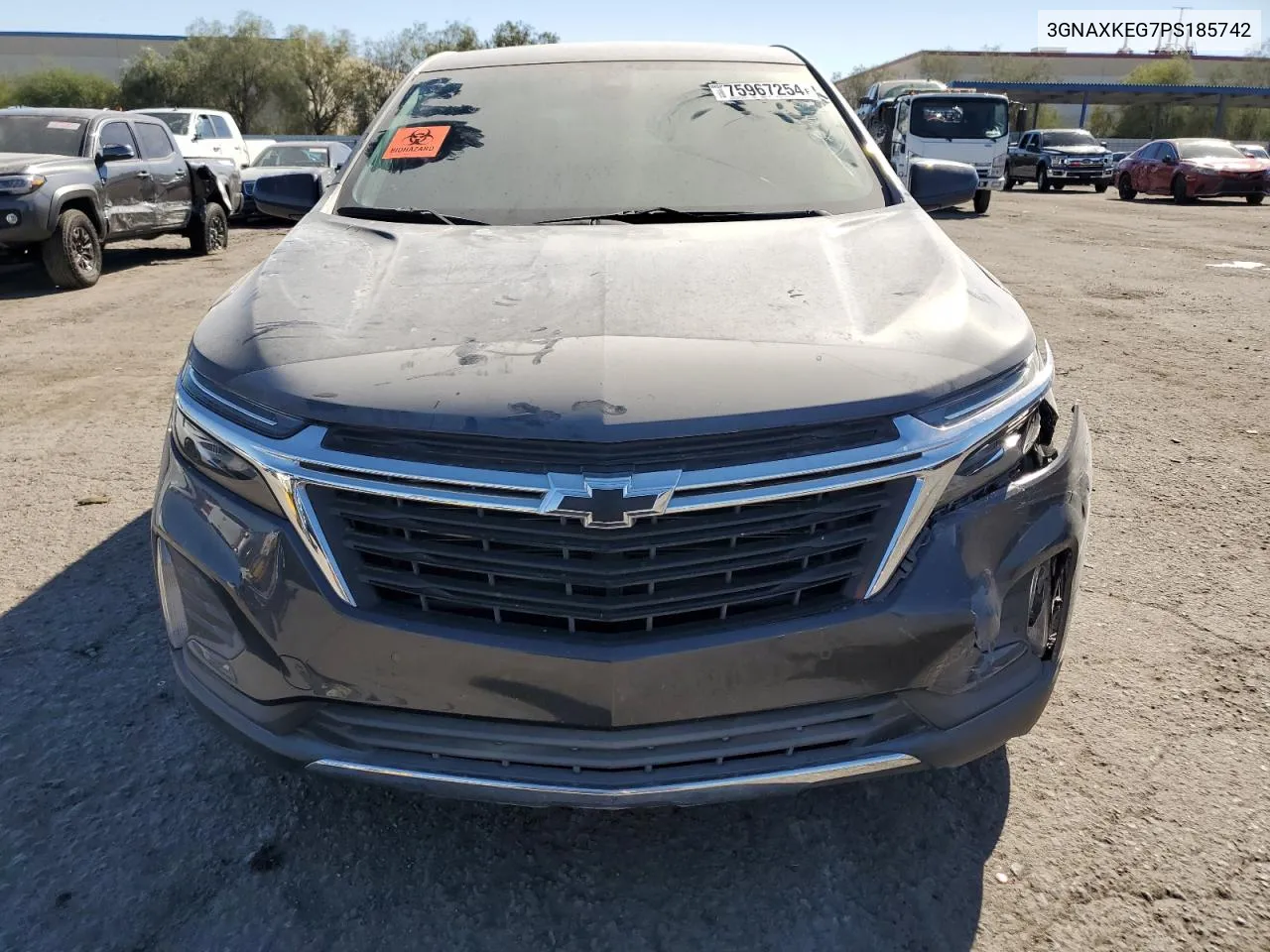 2023 Chevrolet Equinox Lt VIN: 3GNAXKEG7PS185742 Lot: 75967254