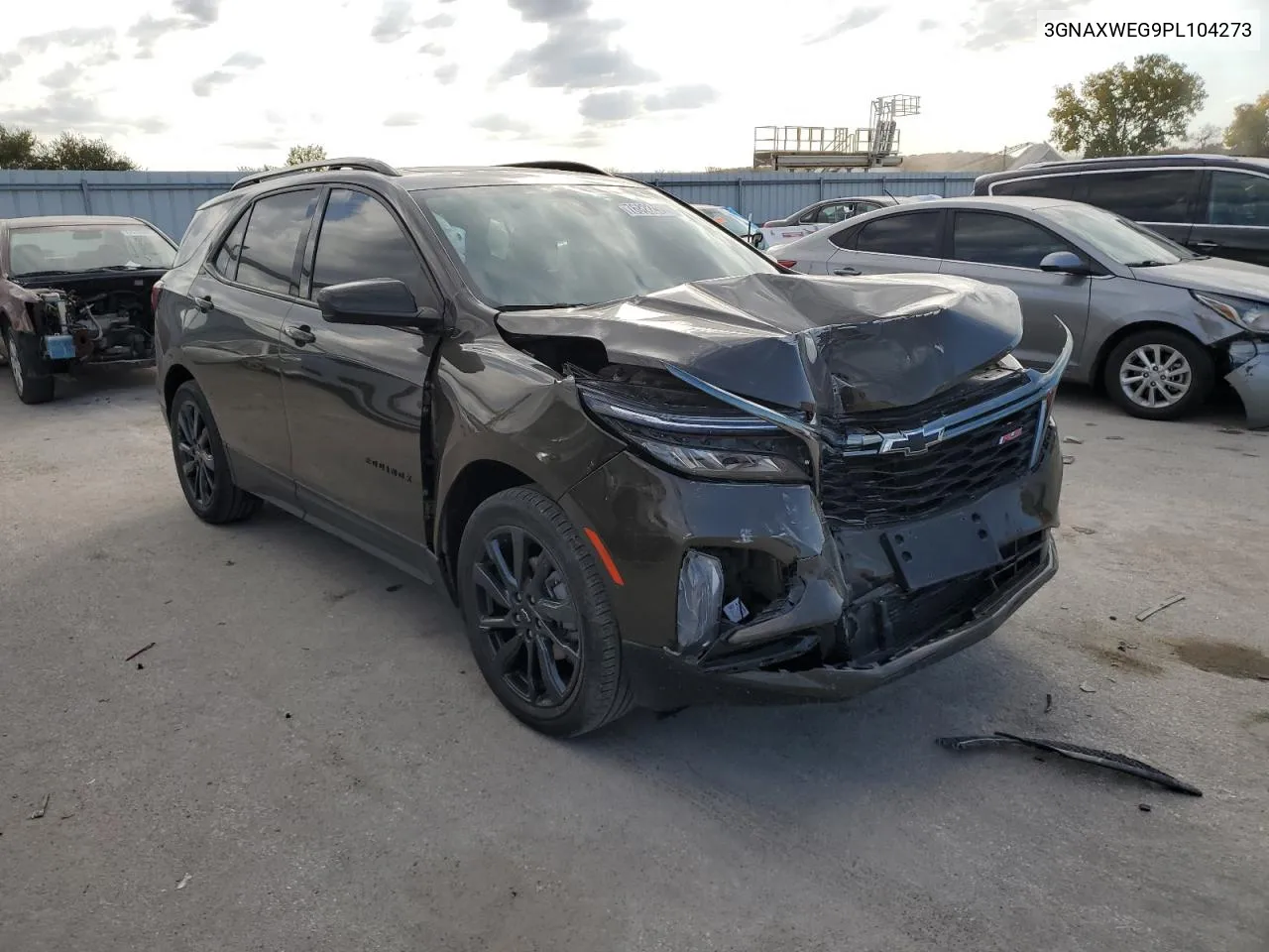 2023 Chevrolet Equinox Rs VIN: 3GNAXWEG9PL104273 Lot: 76822404