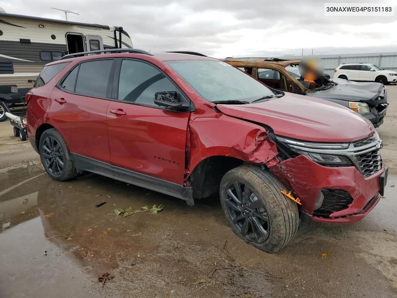 2023 Chevrolet Equinox Rs VIN: 3GNAXWEG4PS151183 Lot: 78822844