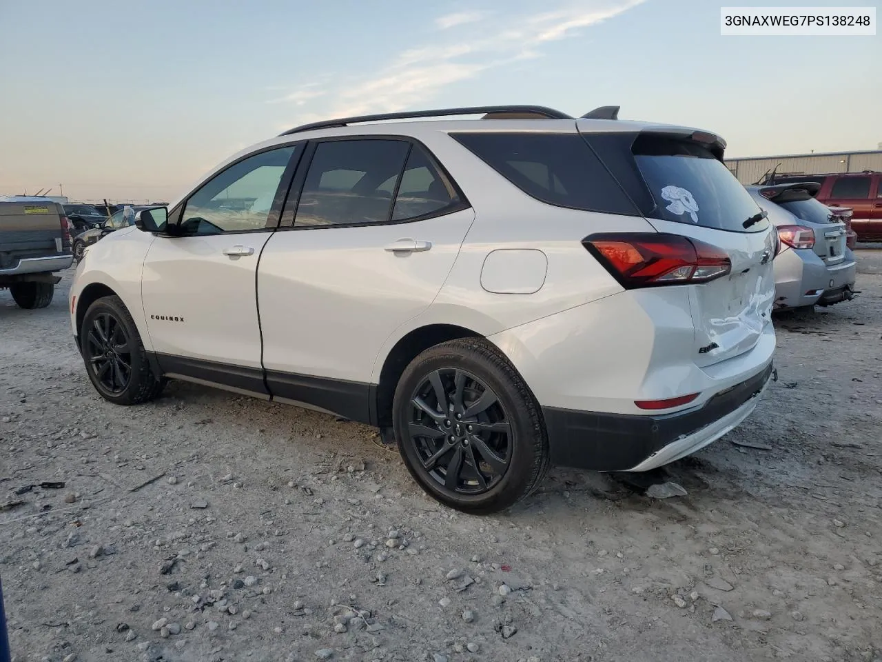 2023 Chevrolet Equinox Rs VIN: 3GNAXWEG7PS138248 Lot: 80511464