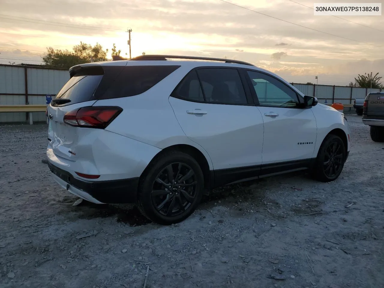 2023 Chevrolet Equinox Rs VIN: 3GNAXWEG7PS138248 Lot: 80511464