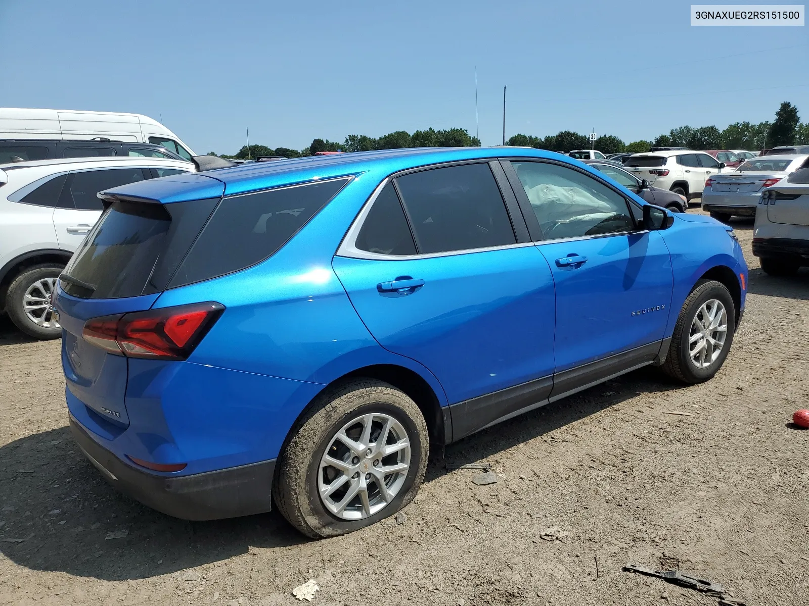 2024 Chevrolet Equinox Lt VIN: 3GNAXUEG2RS151500 Lot: 64221214