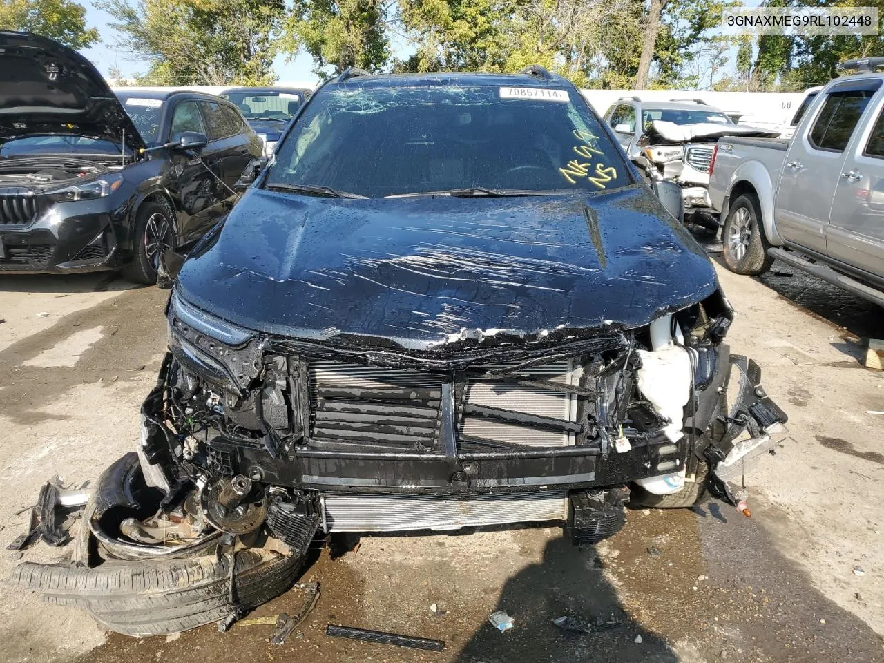 2024 Chevrolet Equinox Rs VIN: 3GNAXMEG9RL102448 Lot: 70857114