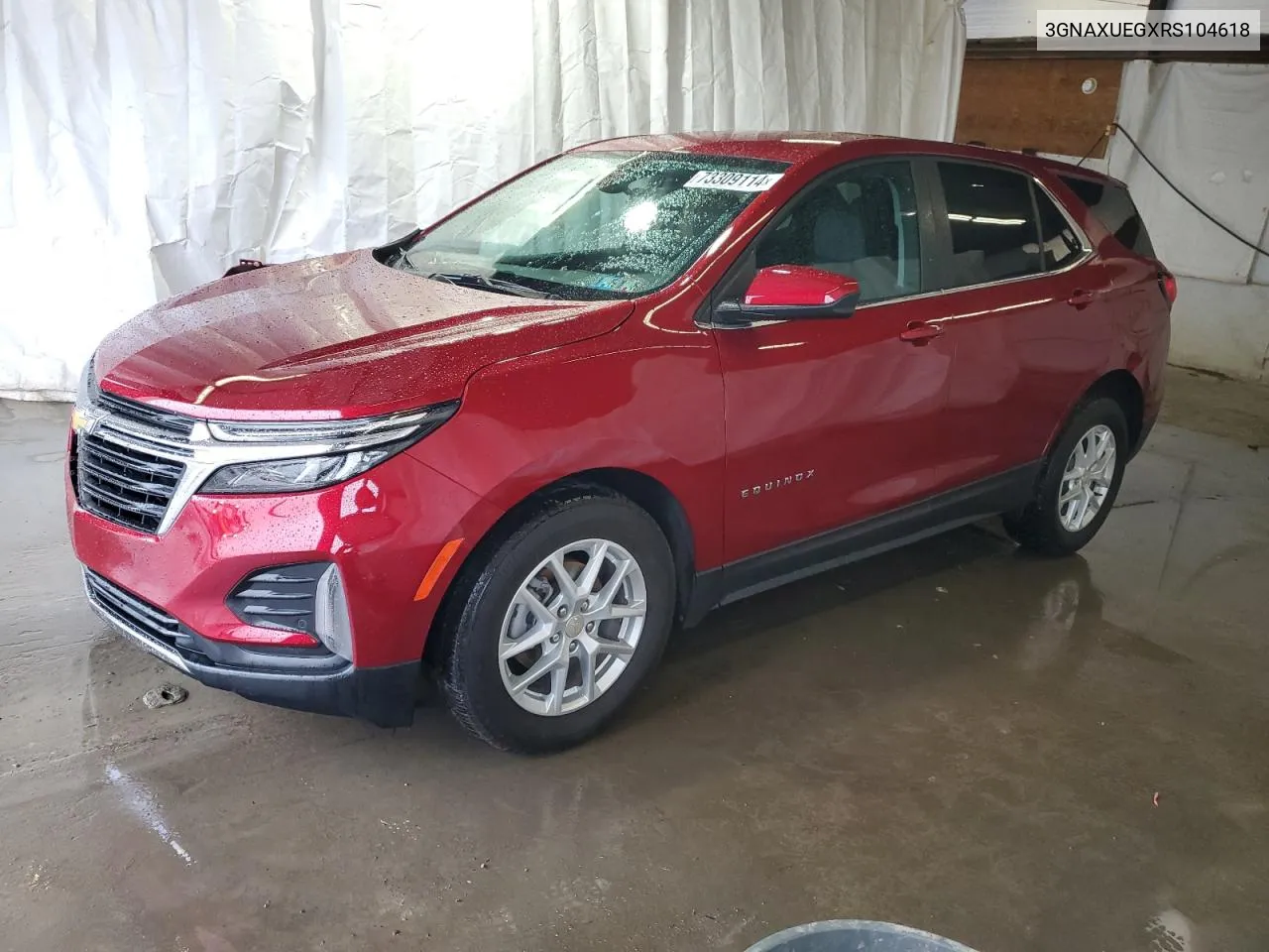 2024 Chevrolet Equinox Lt VIN: 3GNAXUEGXRS104618 Lot: 73309114