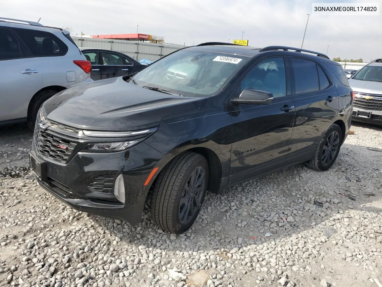 2024 Chevrolet Equinox Rs VIN: 3GNAXMEG0RL174820 Lot: 74596924