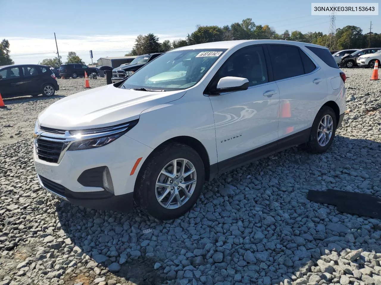 2024 Chevrolet Equinox Lt VIN: 3GNAXKEG3RL153643 Lot: 75181074