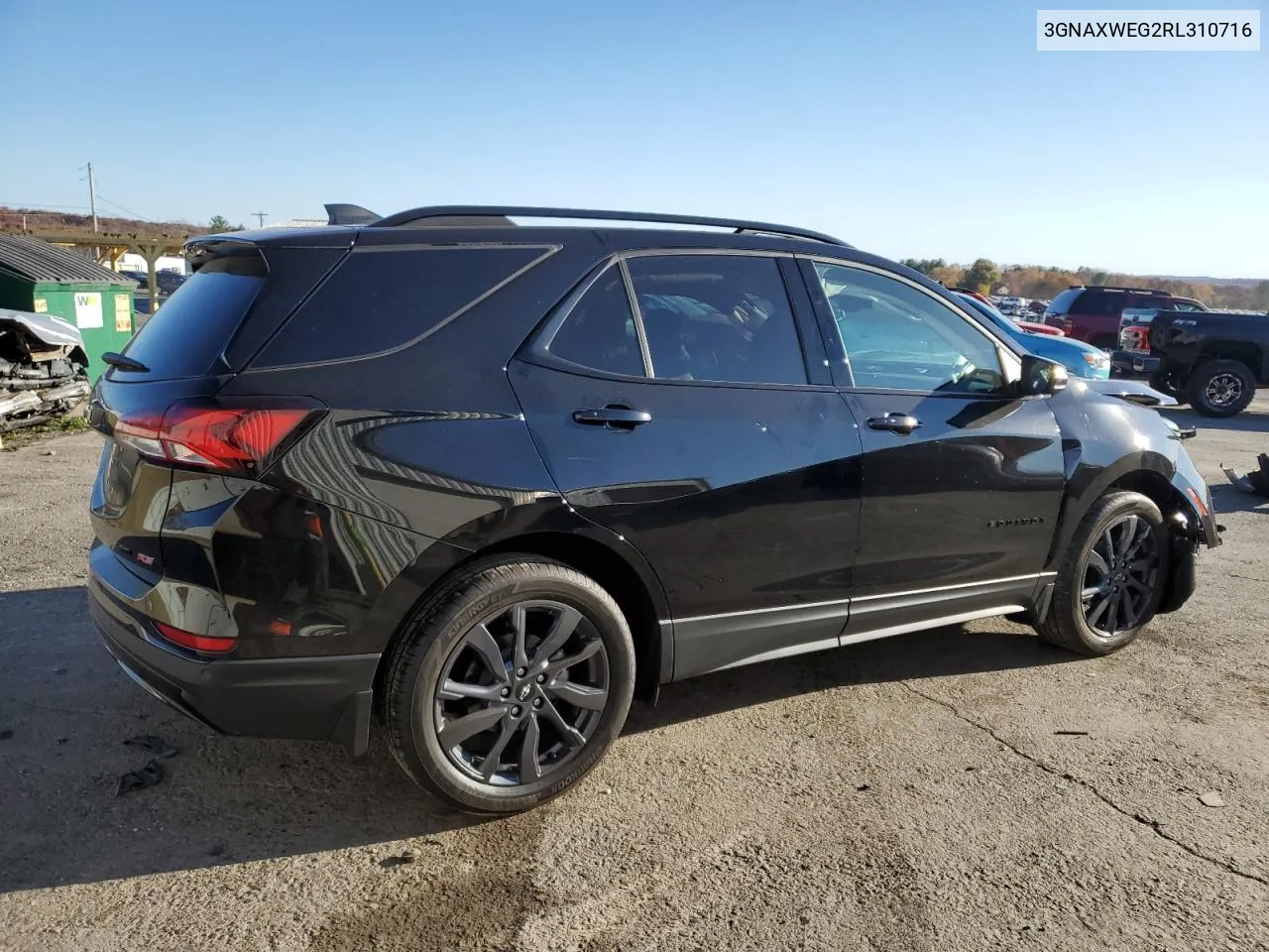 2024 Chevrolet Equinox Rs VIN: 3GNAXWEG2RL310716 Lot: 77738344