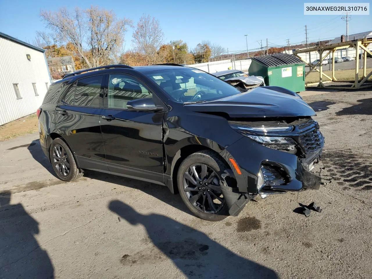 2024 Chevrolet Equinox Rs VIN: 3GNAXWEG2RL310716 Lot: 77738344