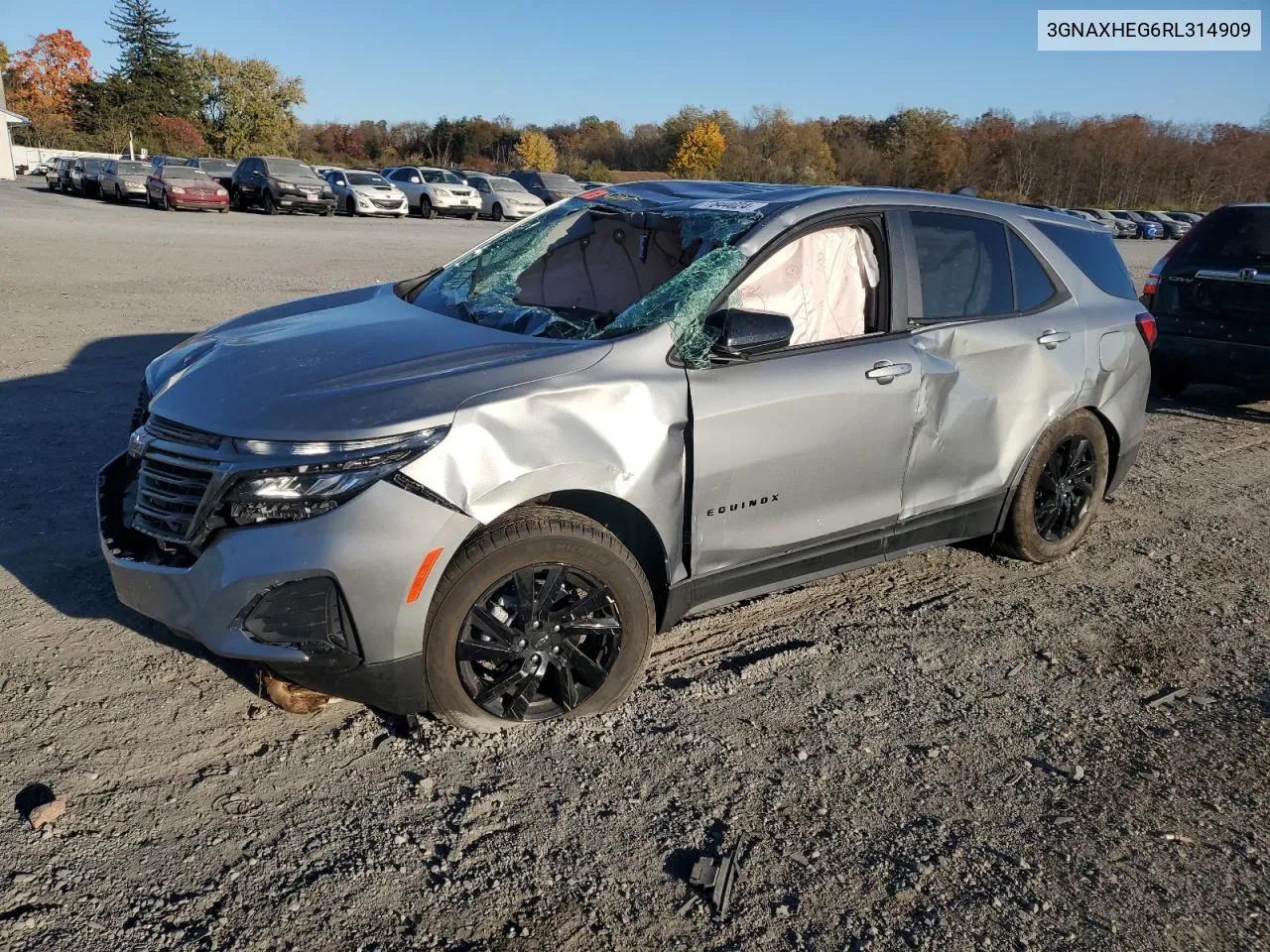 2024 Chevrolet Equinox Ls VIN: 3GNAXHEG6RL314909 Lot: 77844024