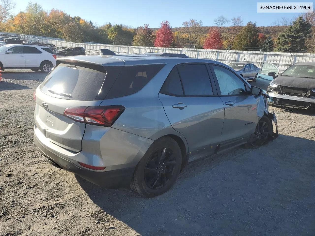 2024 Chevrolet Equinox Ls VIN: 3GNAXHEG6RL314909 Lot: 77844024