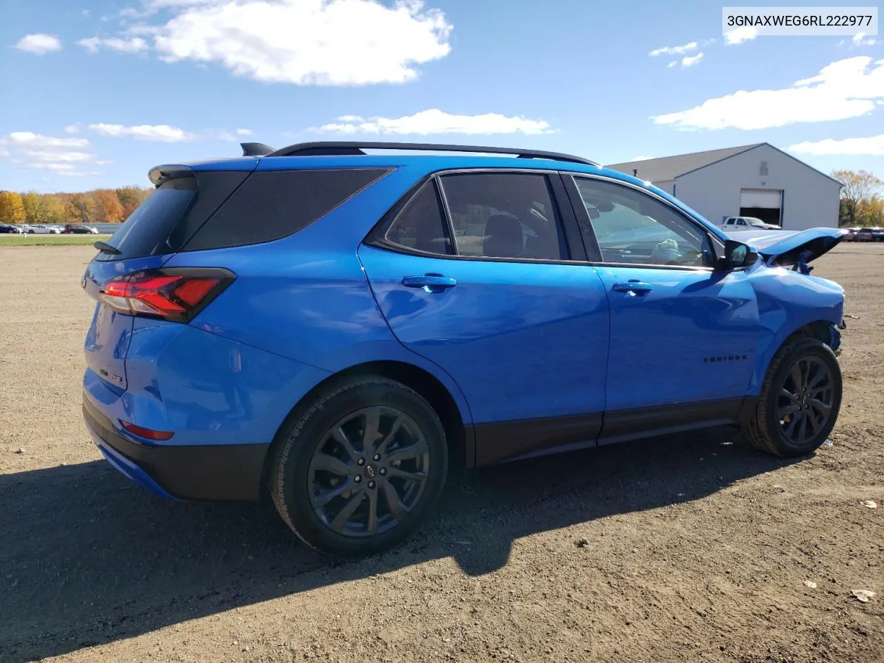 2024 Chevrolet Equinox Rs VIN: 3GNAXWEG6RL222977 Lot: 77863064