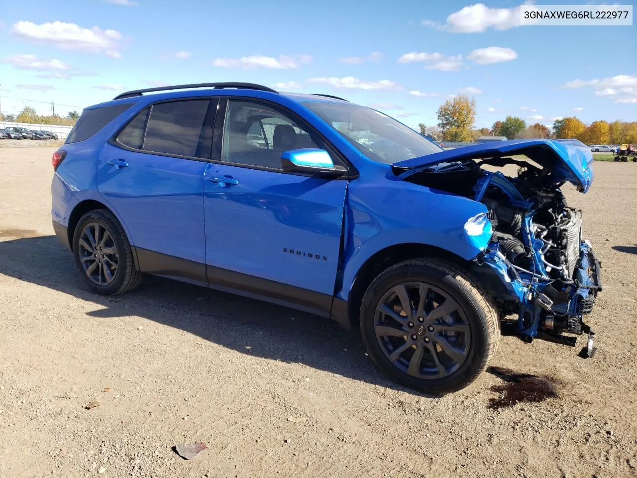 2024 Chevrolet Equinox Rs VIN: 3GNAXWEG6RL222977 Lot: 77863064