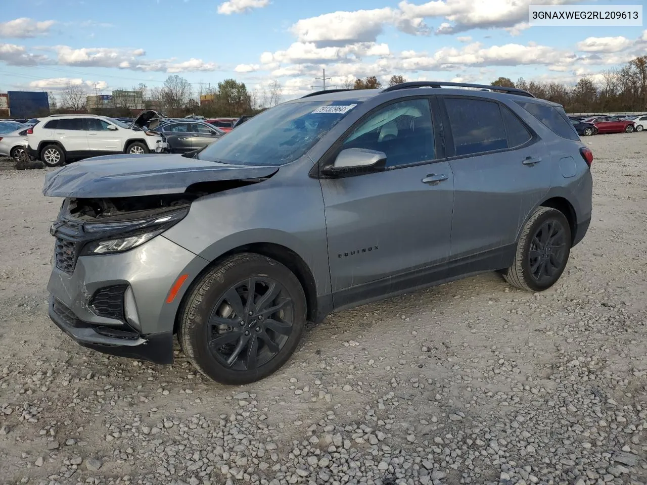 2024 Chevrolet Equinox Rs VIN: 3GNAXWEG2RL209613 Lot: 79132964