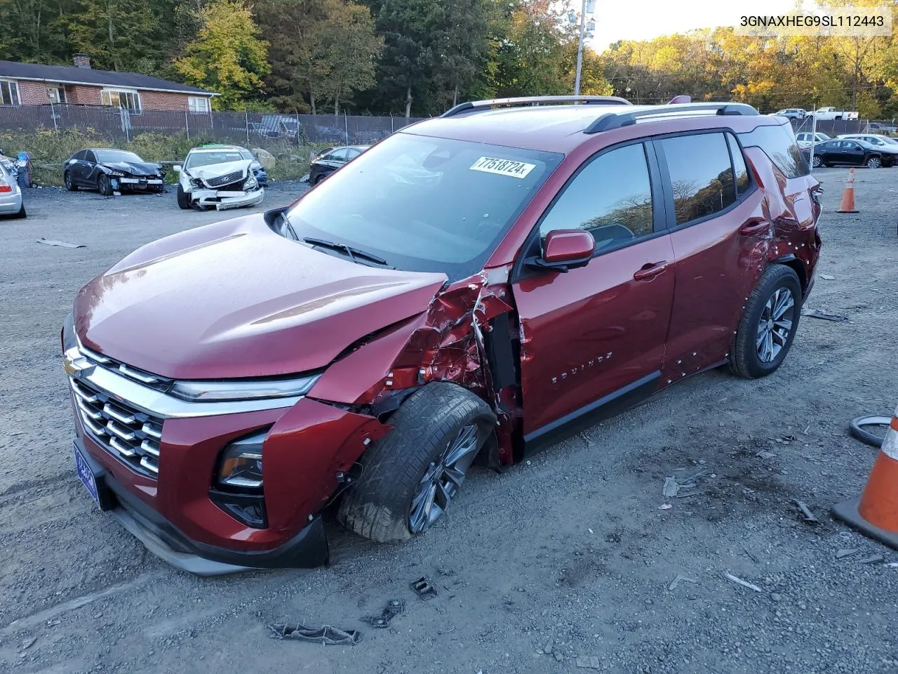 2025 Chevrolet Equinox Lt VIN: 3GNAXHEG9SL112443 Lot: 77518724