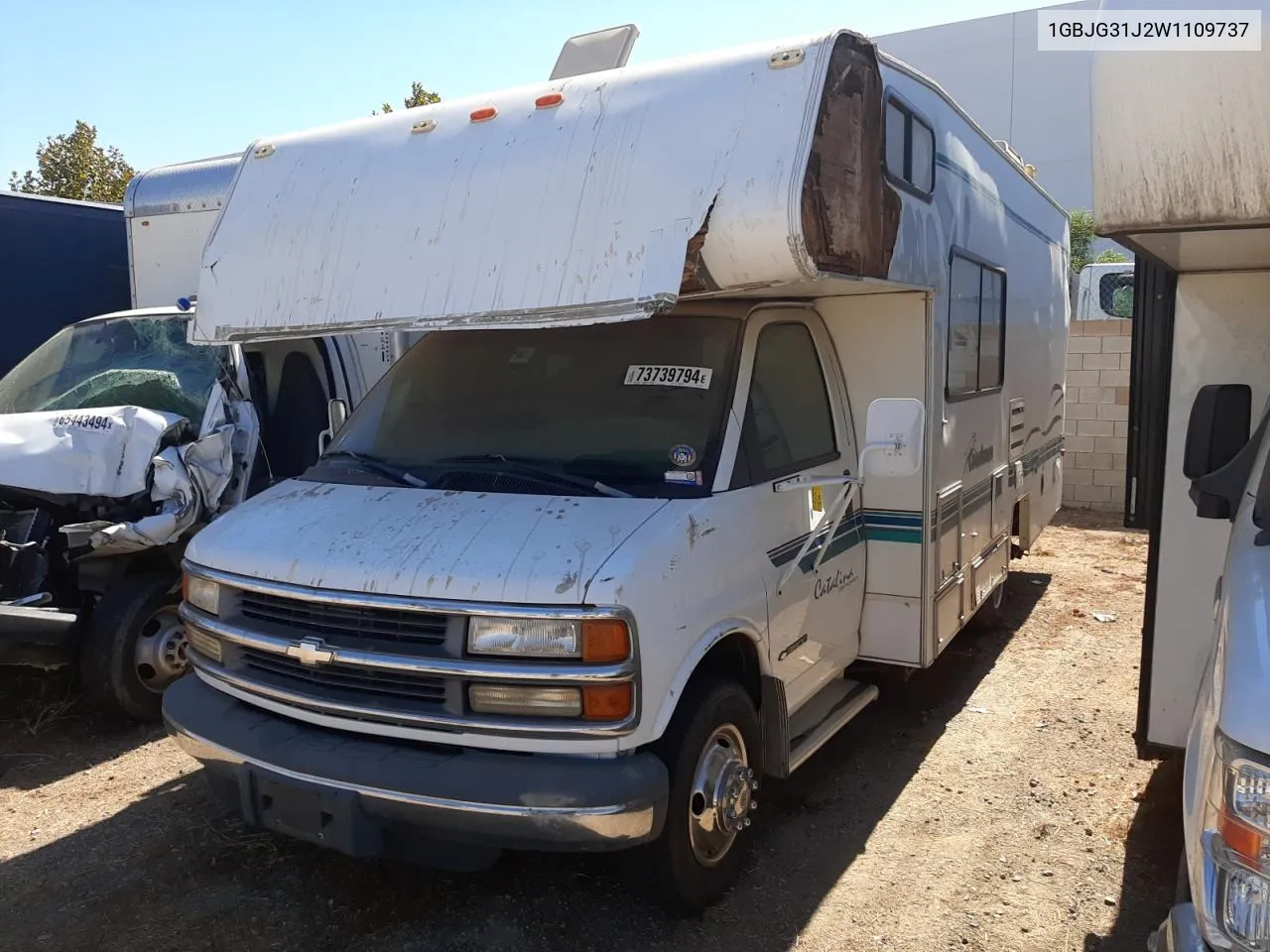 1998 Chevrolet Express G3500 VIN: 1GBJG31J2W1109737 Lot: 73739794