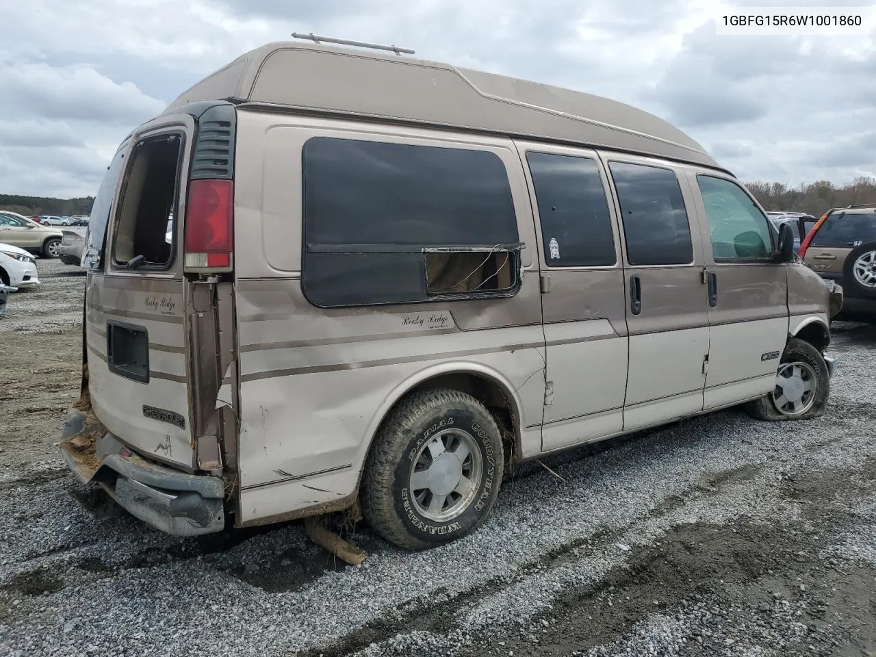 1998 Chevrolet Express G1500 VIN: 1GBFG15R6W1001860 Lot: 76107854