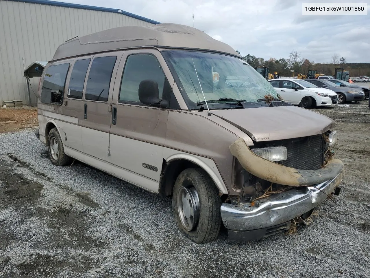 1998 Chevrolet Express G1500 VIN: 1GBFG15R6W1001860 Lot: 76107854