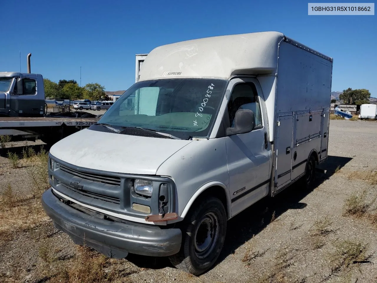 1999 Chevrolet Express G3500 VIN: 1GBHG31R5X1018662 Lot: 80008584