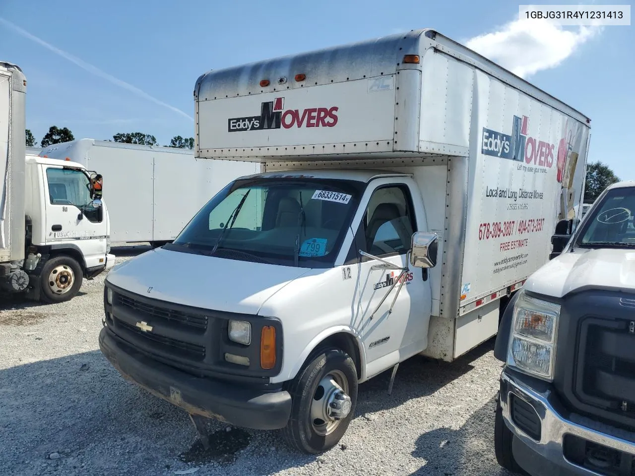 2000 Chevrolet Express G3500 VIN: 1GBJG31R4Y1231413 Lot: 68331514