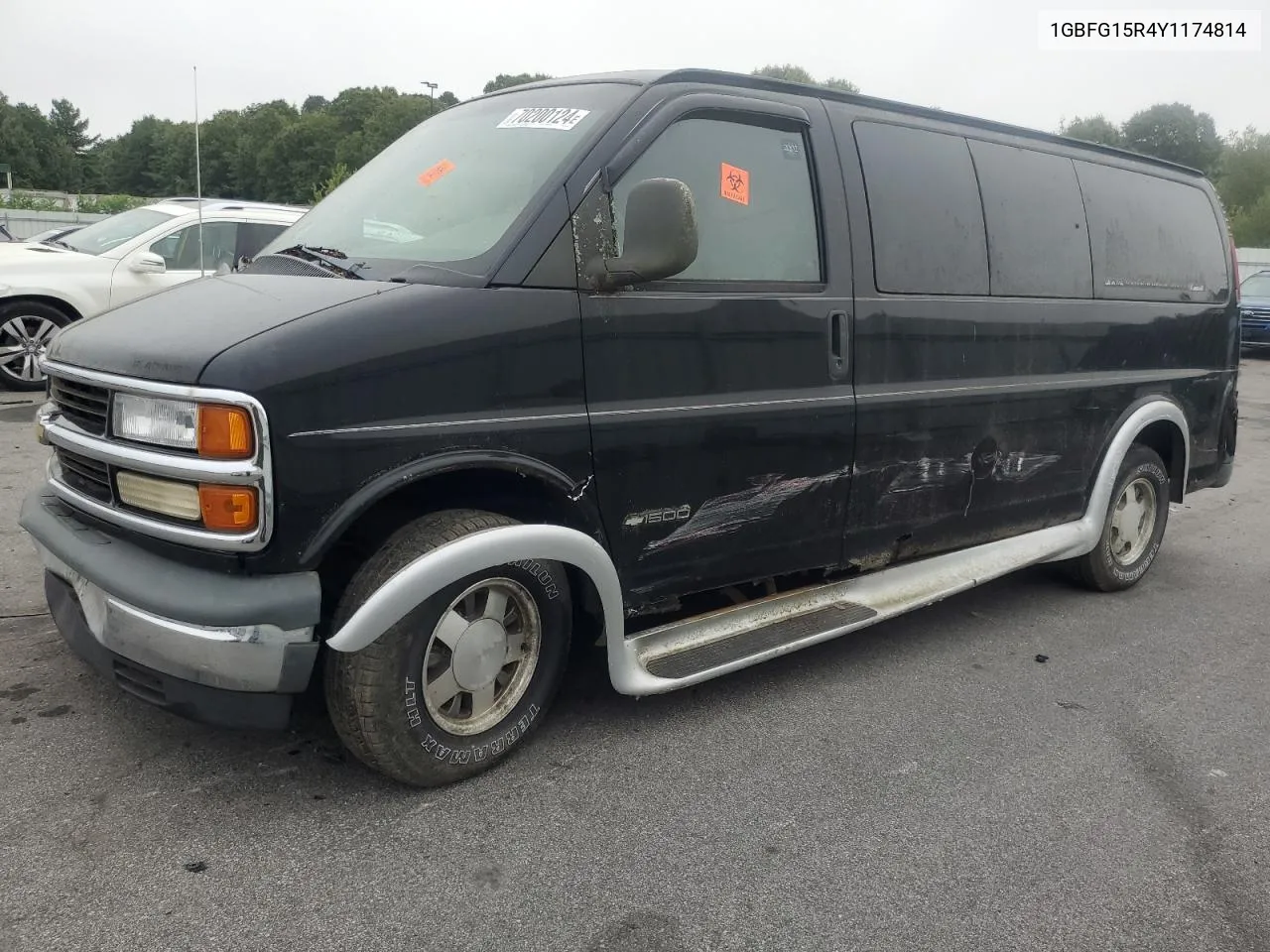 2000 Chevrolet Express G1500 VIN: 1GBFG15R4Y1174814 Lot: 70200124