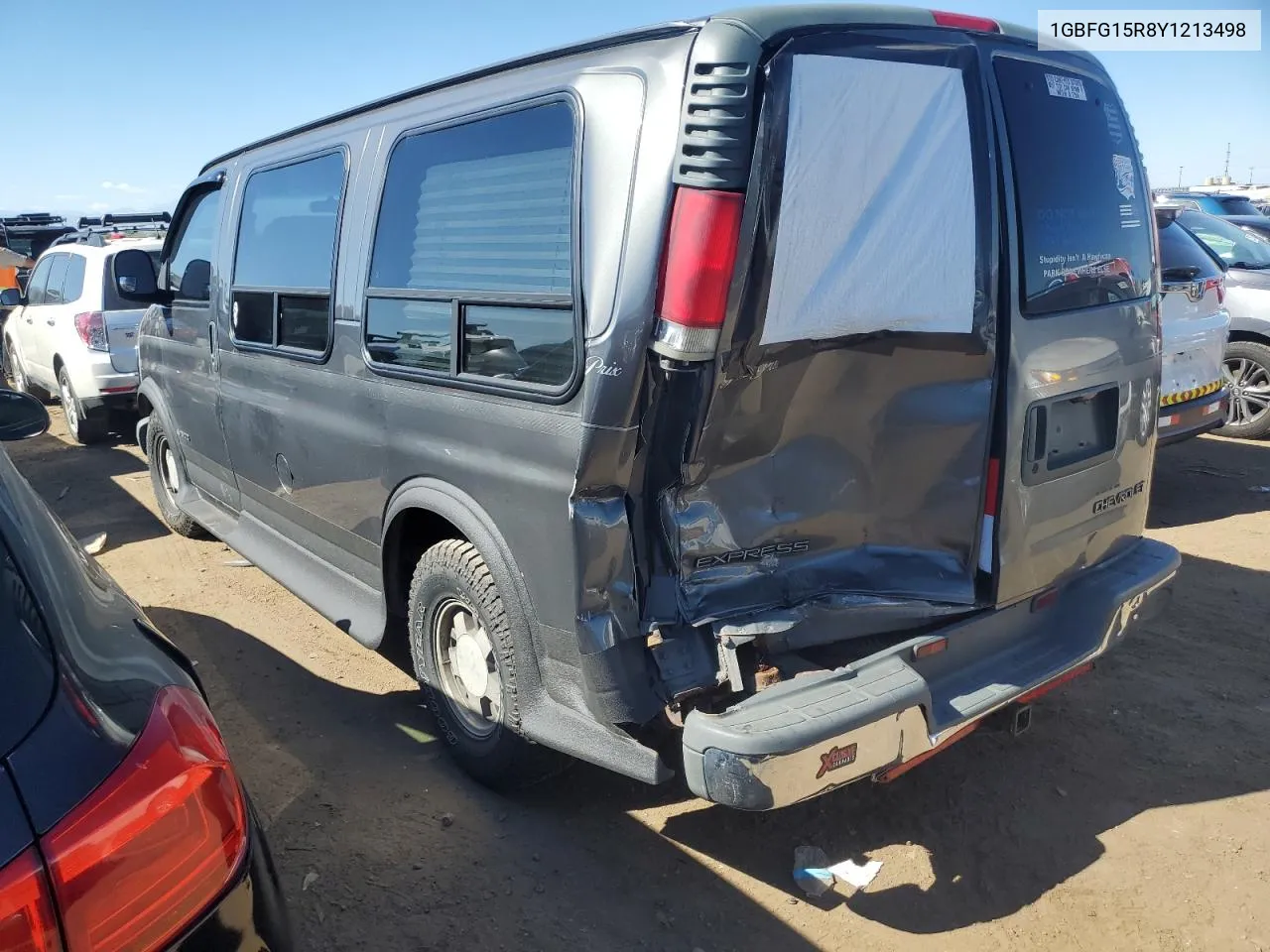 2000 Chevrolet Express G1500 VIN: 1GBFG15R8Y1213498 Lot: 72918044