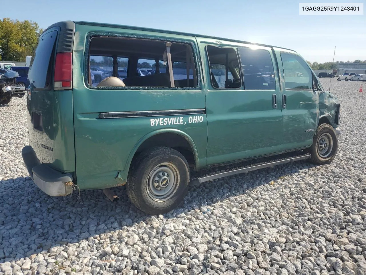 2000 Chevrolet Express G2500 VIN: 1GAGG25R9Y1243401 Lot: 74804964