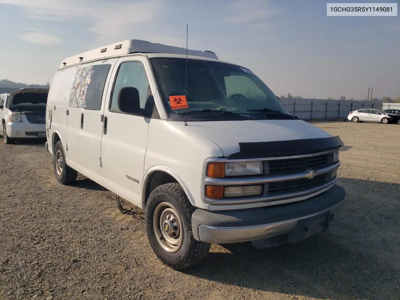 2000 Chevrolet Express G3500 VIN: 1GCHG35R5Y1149081 Lot: 75739854