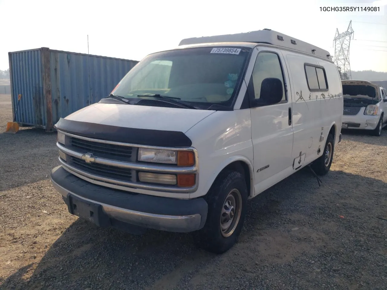 2000 Chevrolet Express G3500 VIN: 1GCHG35R5Y1149081 Lot: 75739854