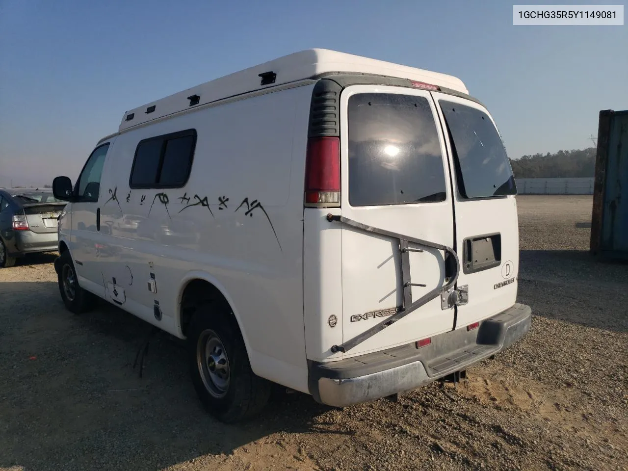 2000 Chevrolet Express G3500 VIN: 1GCHG35R5Y1149081 Lot: 75739854