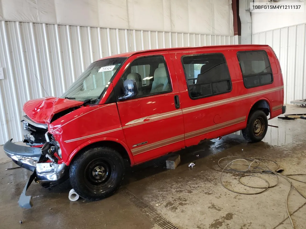 2000 Chevrolet Express G1500 VIN: 1GBFG15M4Y1211137 Lot: 75990404