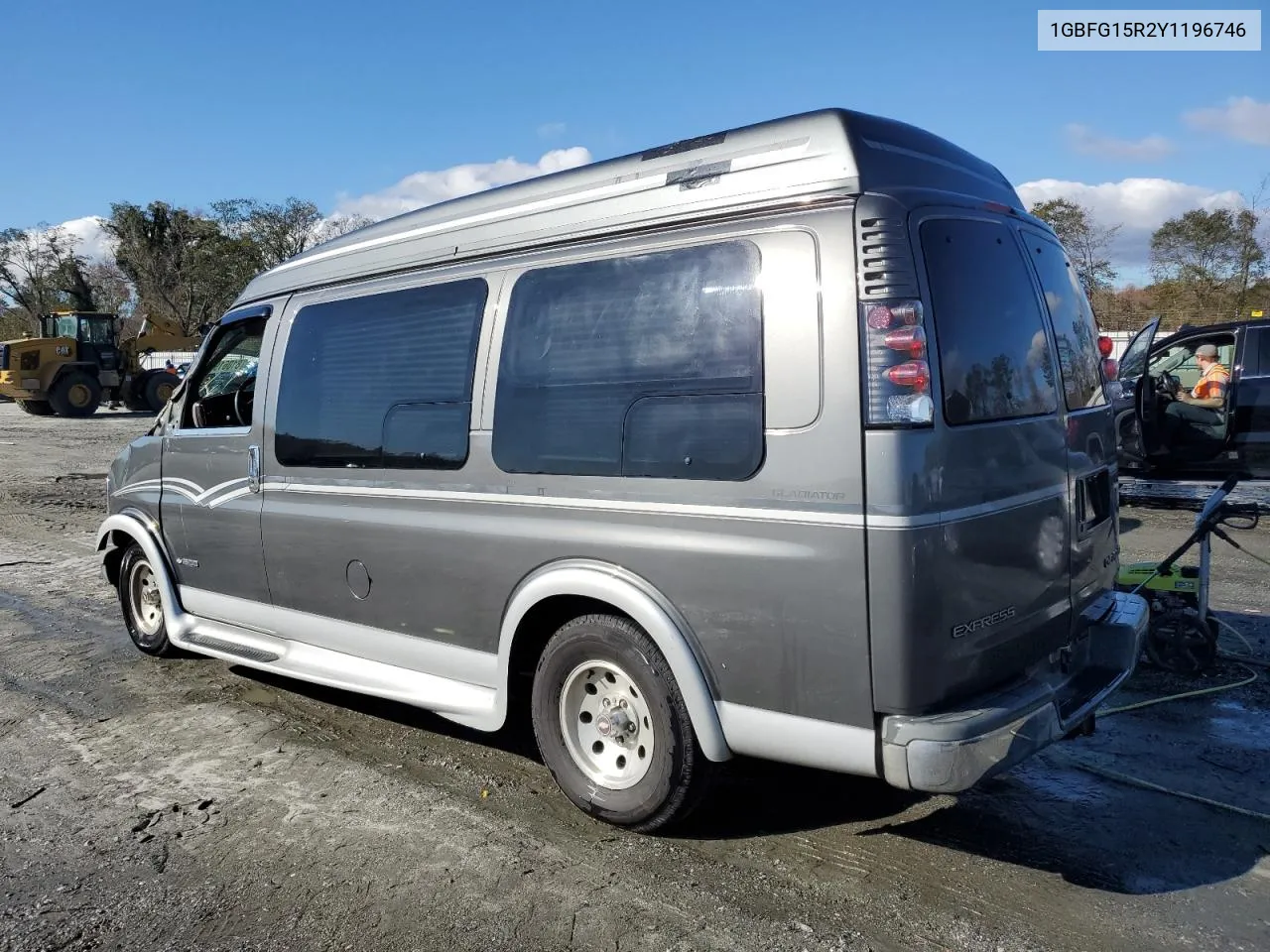 2000 Chevrolet Express G1500 VIN: 1GBFG15R2Y1196746 Lot: 81061924