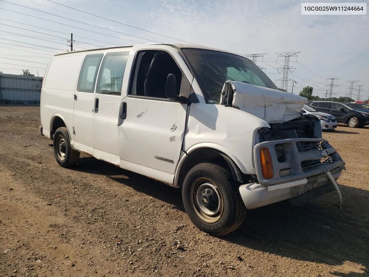 2001 Chevrolet Express G2500 VIN: 1GCGG25W911244664 Lot: 68227974