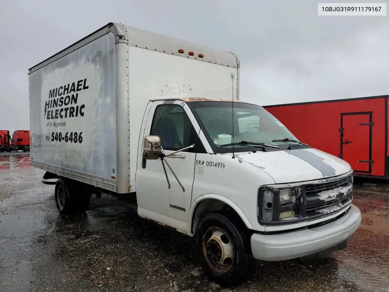 2001 Chevrolet Express Cutaway G3500 VIN: 1GBJG31R911179167 Lot: 70167404