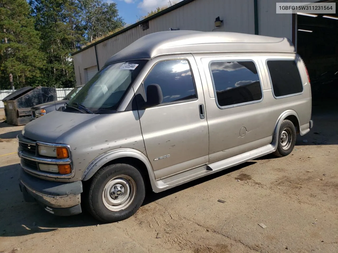 2001 Chevrolet Express G1500 VIN: 1GBFG15W311231564 Lot: 72405344