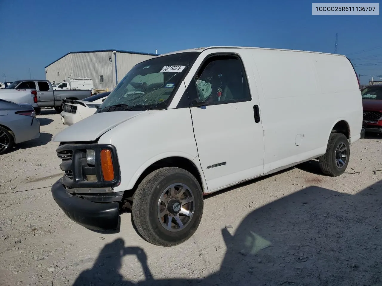 2001 Chevrolet Express G2500 VIN: 1GCGG25R611136707 Lot: 73719074