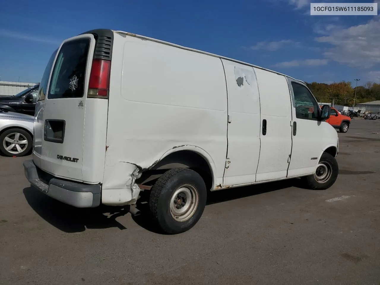 2001 Chevrolet Express G1500 VIN: 1GCFG15W611185093 Lot: 75835014