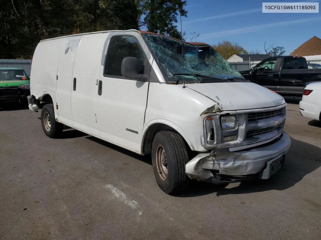 2001 Chevrolet Express G1500 VIN: 1GCFG15W611185093 Lot: 75835014