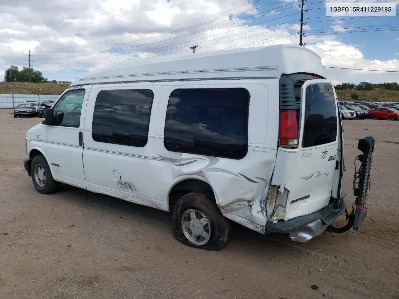 2001 Chevrolet Express G1500 VIN: 1GBFG15R411229185 Lot: 76308054