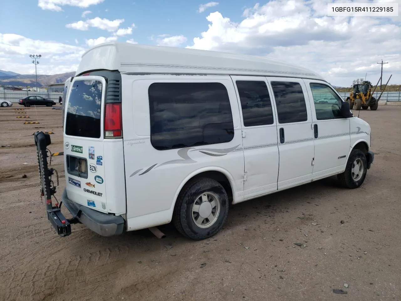 2001 Chevrolet Express G1500 VIN: 1GBFG15R411229185 Lot: 76308054