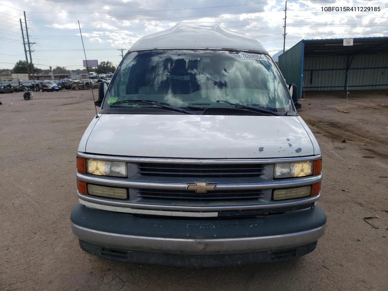 2001 Chevrolet Express G1500 VIN: 1GBFG15R411229185 Lot: 76308054