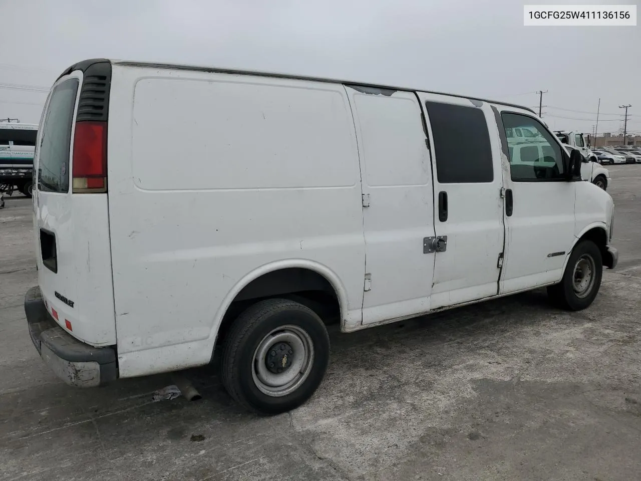 2001 Chevrolet Express G2500 VIN: 1GCFG25W411136156 Lot: 76632214