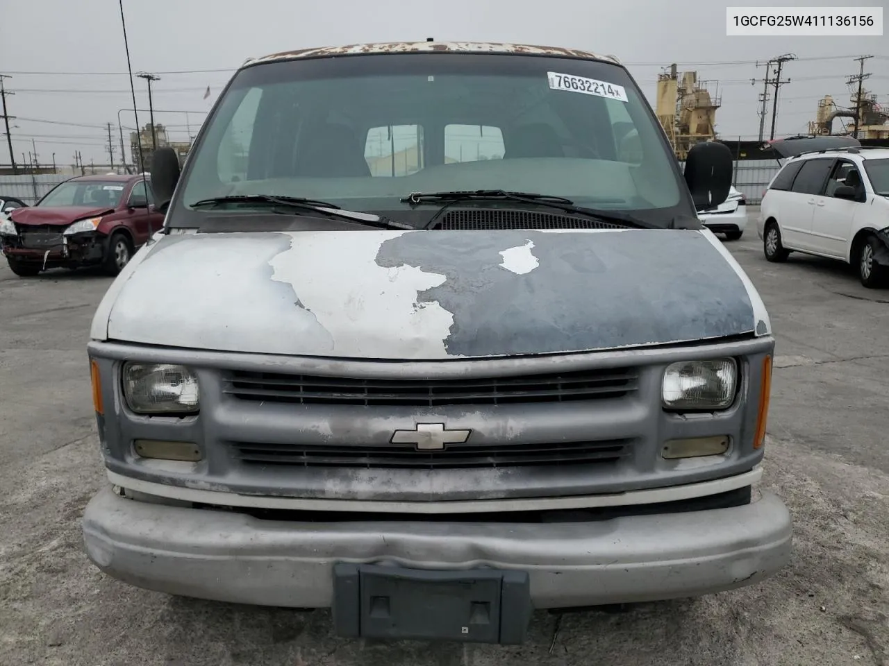 2001 Chevrolet Express G2500 VIN: 1GCFG25W411136156 Lot: 76632214