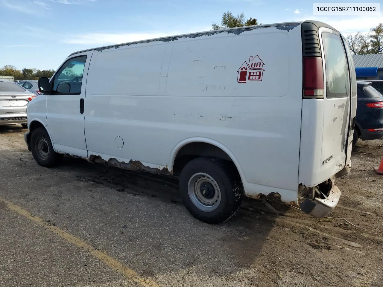 2001 Chevrolet Express G1500 VIN: 1GCFG15R711100062 Lot: 79750864