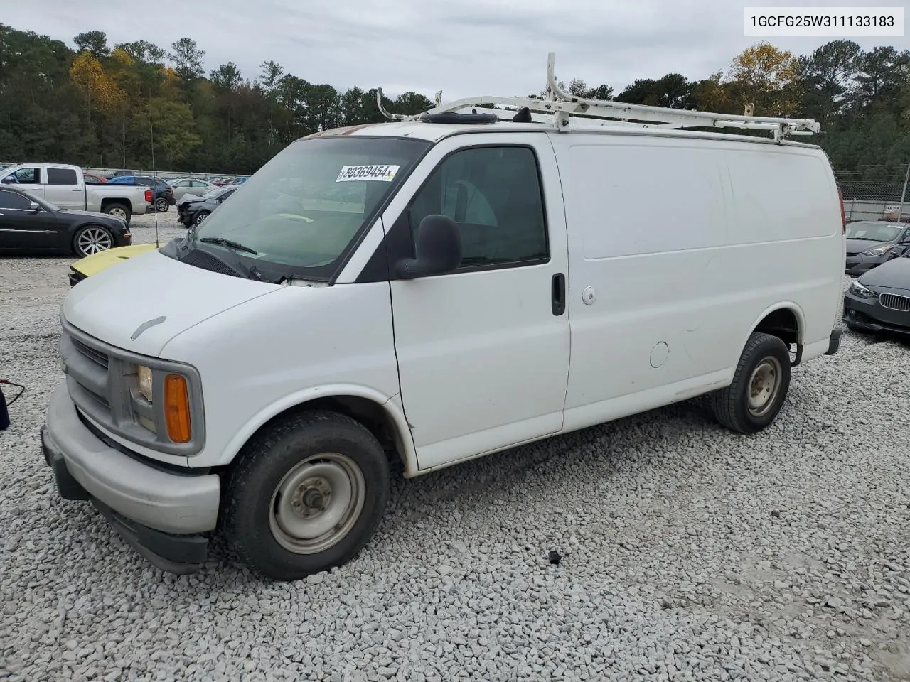 2001 Chevrolet Express G2500 VIN: 1GCFG25W311133183 Lot: 80369454