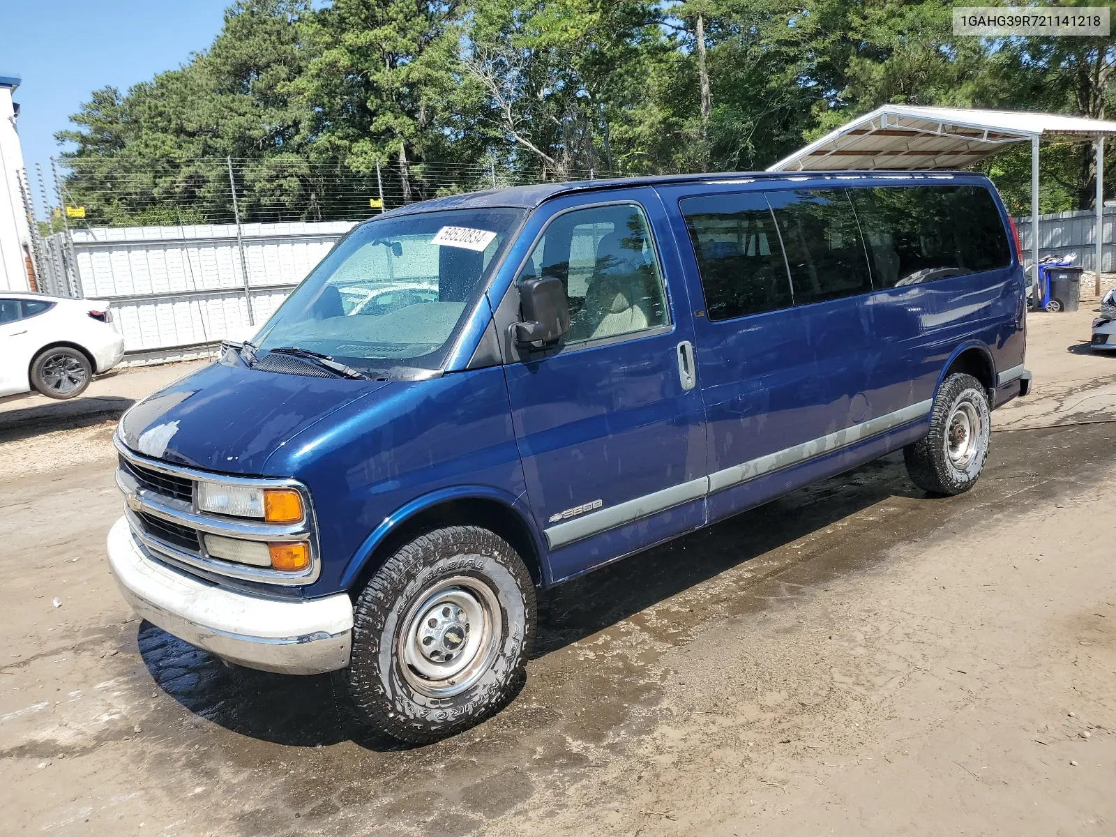 2002 Chevrolet Express G3500 VIN: 1GAHG39R721141218 Lot: 59520834