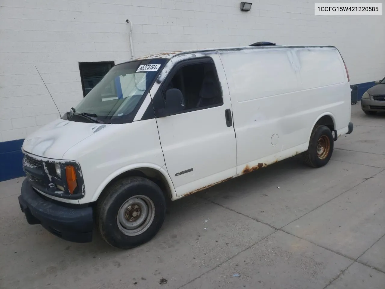 2002 Chevrolet Express G1500 VIN: 1GCFG15W421220585 Lot: 66228494