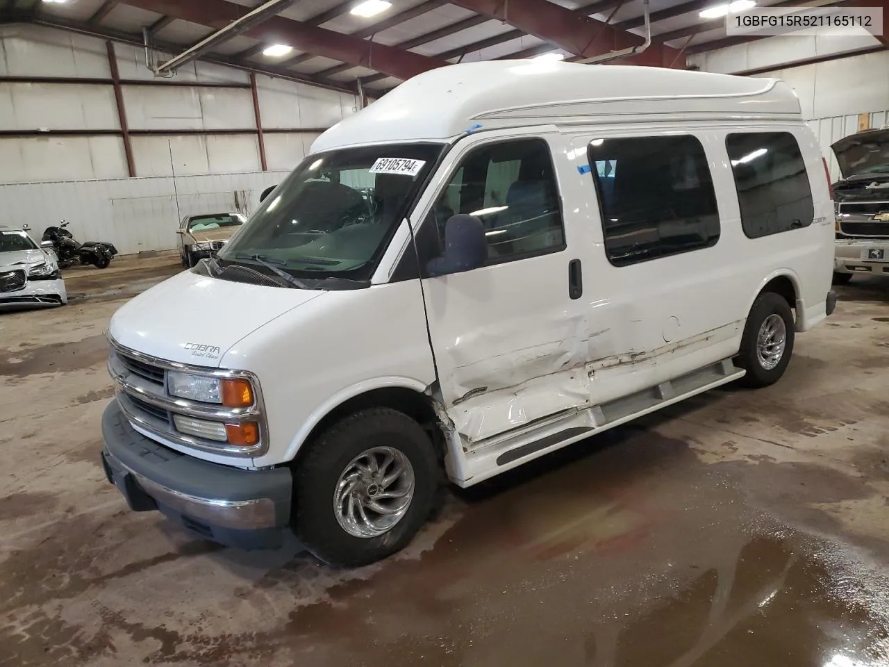 2002 Chevrolet Express G1500 VIN: 1GBFG15R521165112 Lot: 69105794